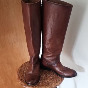 Brown Leather Riding Boots